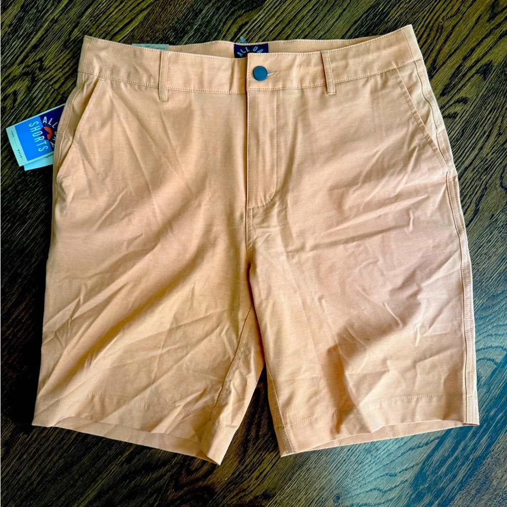 Faherty All Day Shorts, 9” inseam, men’s size 32, sierra orange
